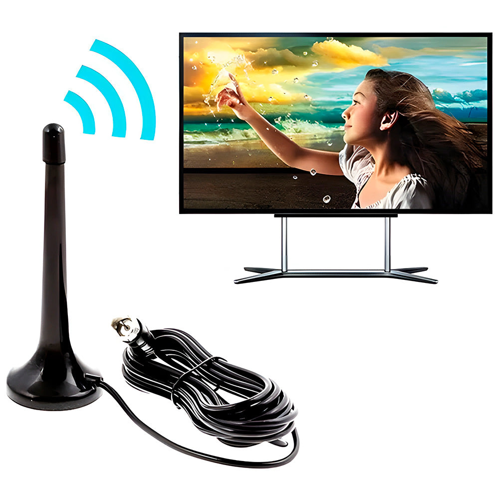 Antena Interna Digital UHF HDTV Com Cabo de 3 Metros, Kapbom - KA-1096