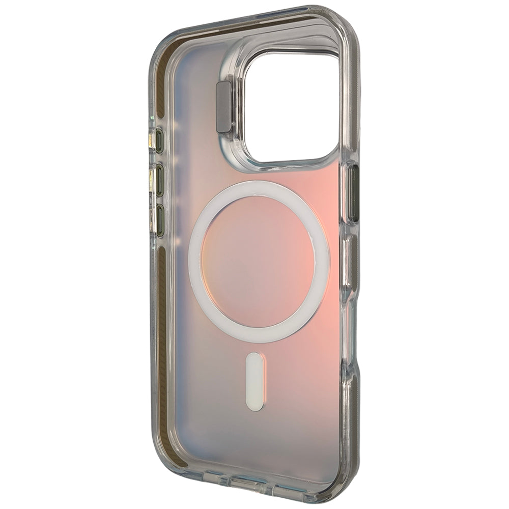 Capa Holográfica, Com Suporte Para Carregamento Magnético, Para iPhone 16 Pro