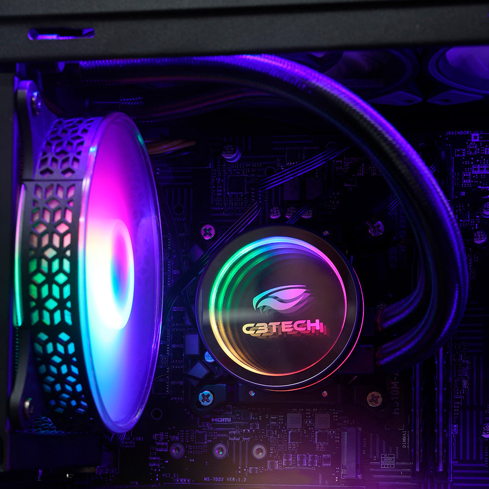 Water Cooler 120mm FC-W120RGB, LED RGB, AMD e Intel, C3Tech Gaming