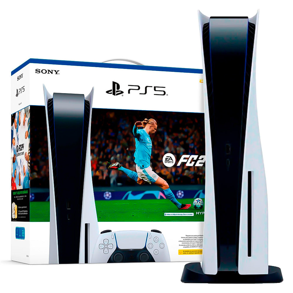 Console PlayStation 5 Sony, SSD 825GB, Controle Sem Fio DualSense, Com Mídia Física + Jogo EA Sports FC 24