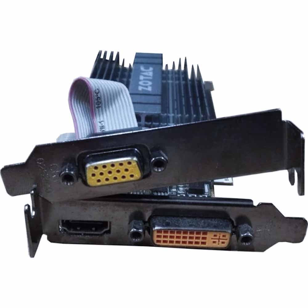 Placa de Vídeo ZOTAC 1GB DDR3 64BITS GT210*