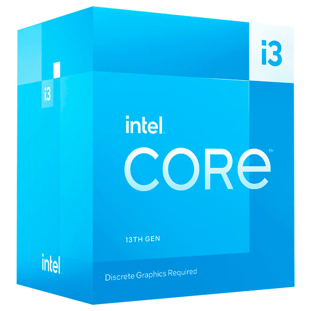 Processador Intel Core i3-13100F, 3.40 GHz (Turbo 4.50 GHz), 4 Núcleos, 12MB Cache, TDP 60W, LGA 1700, 13ª Geração, Box