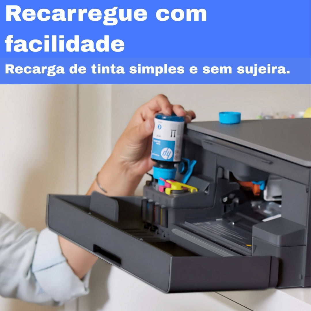 Impressora Multifuncional HP Smart Tank 584 All-in-One, Colorida, Wi-Fi, USB, Bivolt, Preta - 5D1C1A