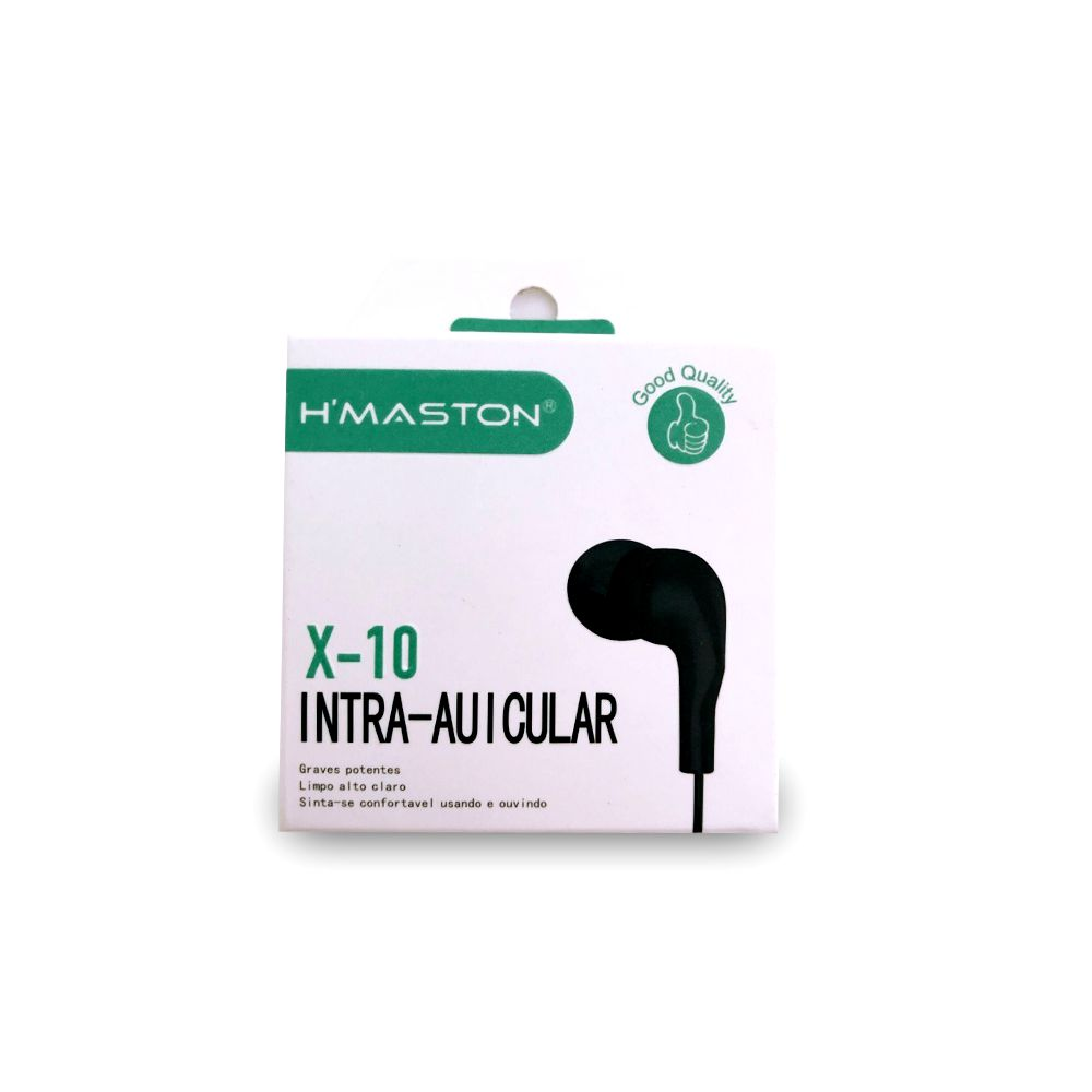 Fone de Ouvido X-10 Intra-Auricular H'Maston