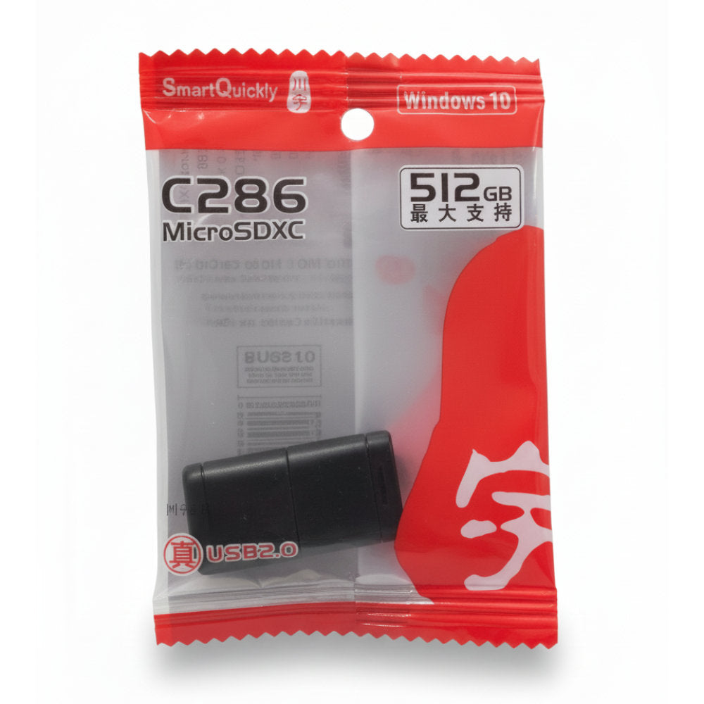 Adaptador Leitor Cartão Micro SD USB 2.0, Cartão Vira Pen Drive, Até 512GB, Som Automotivo