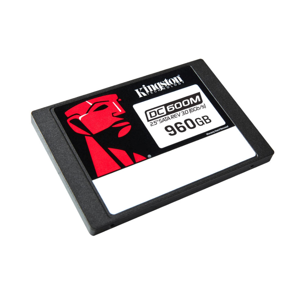 SSD Kingston DC600M 960GB, SATA III 2.5", Leitura 560MB/s, Gravação 530MB/s, NAND 3D TLC, Enterprise para Servidores