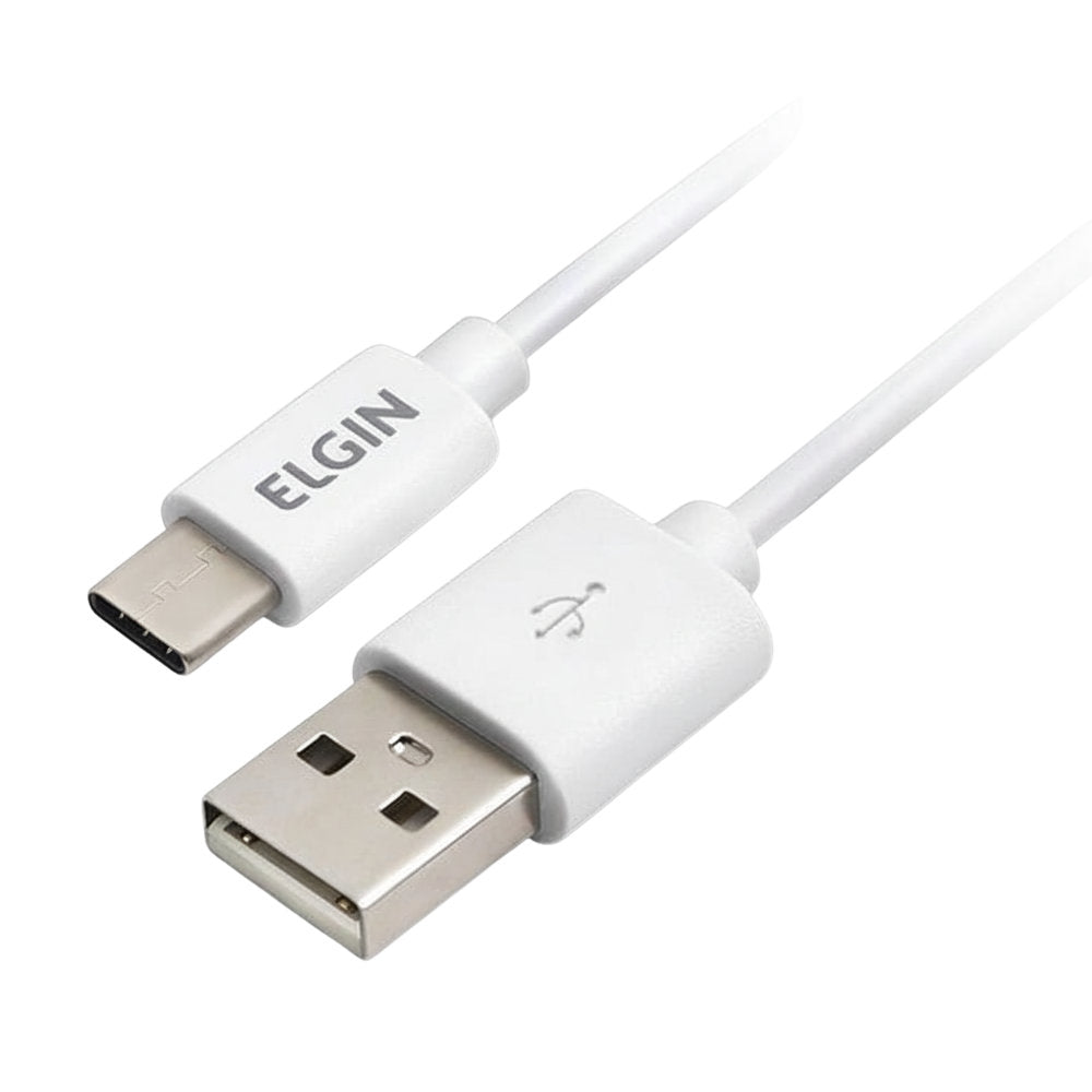 Cabo USB Tipo-C Elgin 1m, 46RCTIPOC000, Branco