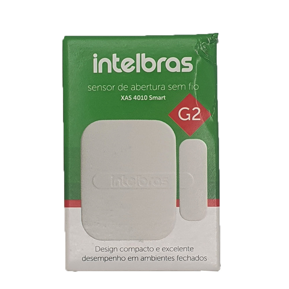 Sensor Magnético de Abertura de Porta e Janela XAS 4010 Smart Intelbras Sem Fio