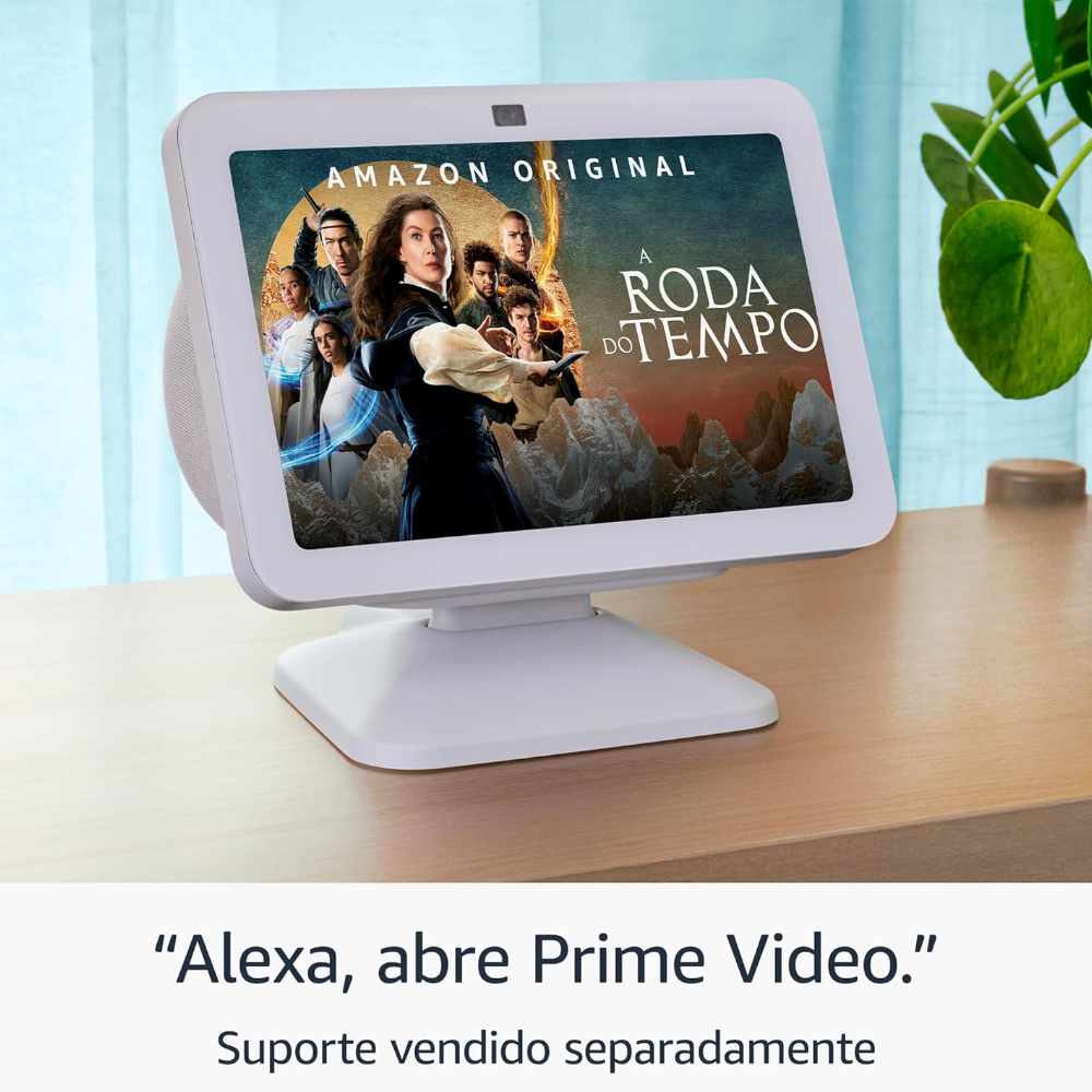 Amazon Echo Show 8 - 3ª Geração Smart Display Áudio Espacial Hub Alexa - Branca