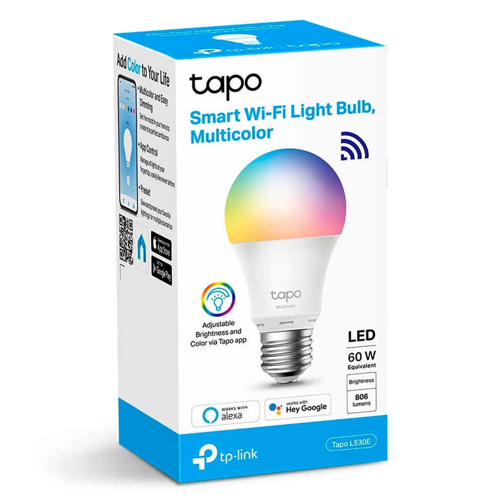 Lâmpada Smart TP-Link L530E, 8.2W, Wi-Fi, Com Ajuste De Cor, Alexa, Bivolt - Tapo L530E(BR)