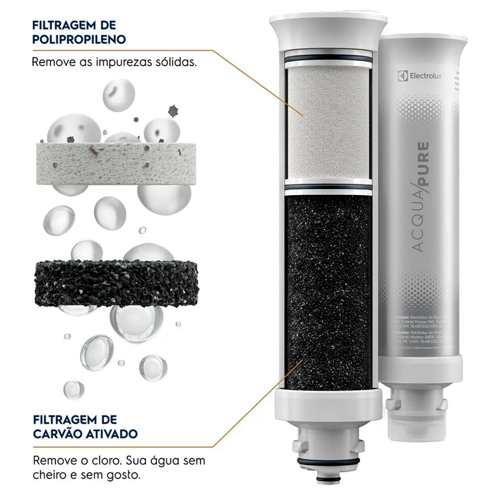 Purificador De Água Gelada Fria Natural PE12g Pure 4x Com Painel Touch Cinza Electrolux