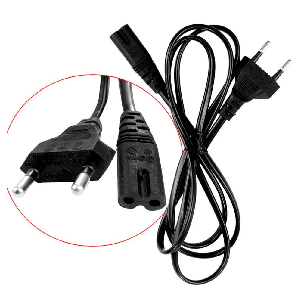 Cabo de Força Bipolar 2 Pinos 1,20m Com Conector Tipo 8