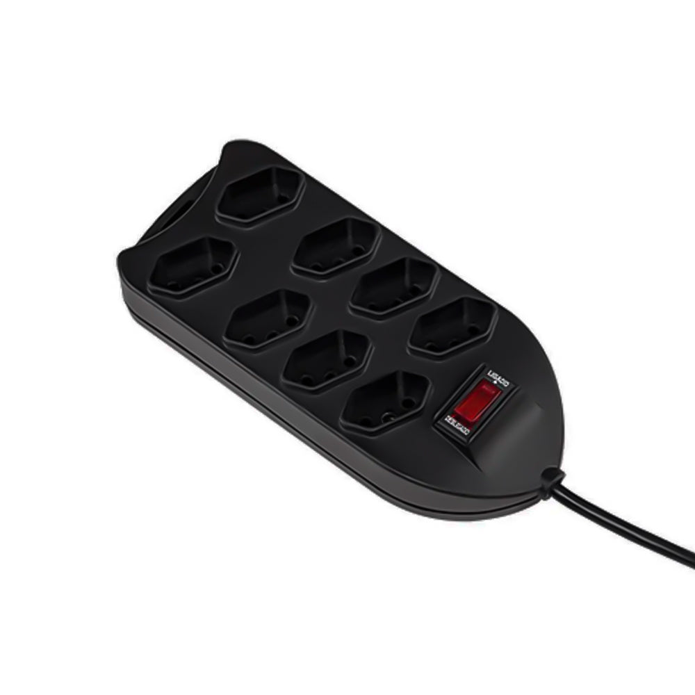 Filtro De Linha 8 Tomadas Protetor Epe 1008+ Intelbras 1,5m Preto