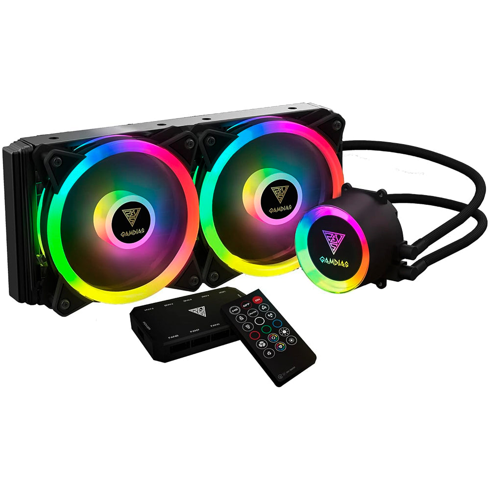 Water Cooler Gamdias Chione M2-240R, RGB, Controlador, 240mm, Intel-AMD
