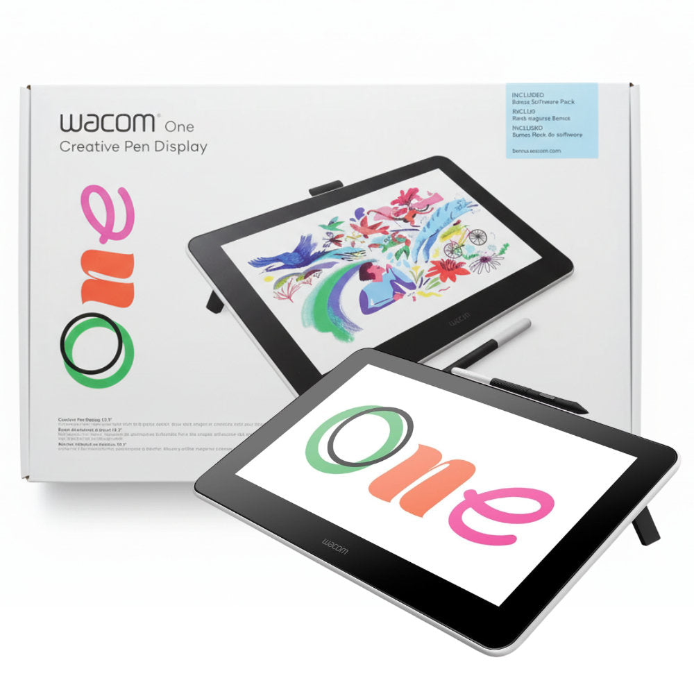 Mesa Digitalizadora Wacom One 13.3" Display Interativo DTC133W0A - Mesa Digitalizadora com Tela 13,3″ Full HD, Caneta 40