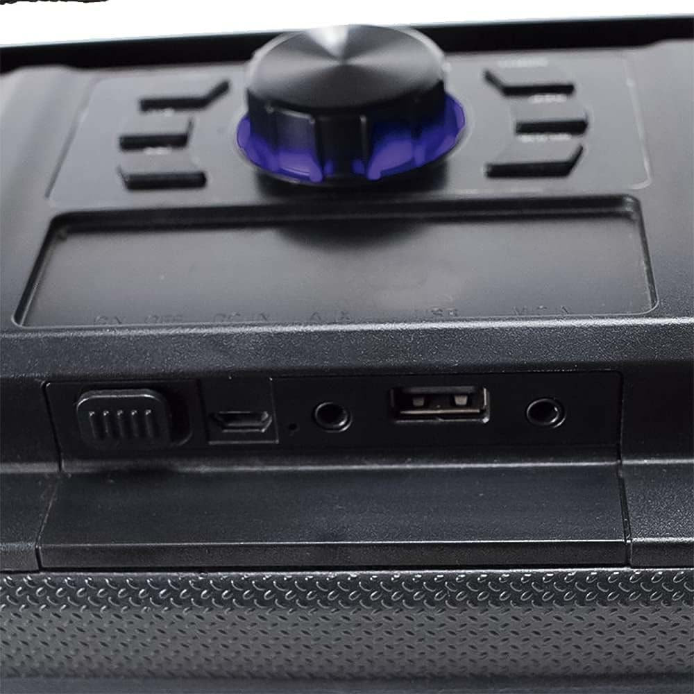 Caixa de Som Portátil Bluetooth Sumay Sunbox SM-CSP1304 50W RMS TWS USB P10 FM LED 6 Horas 220V