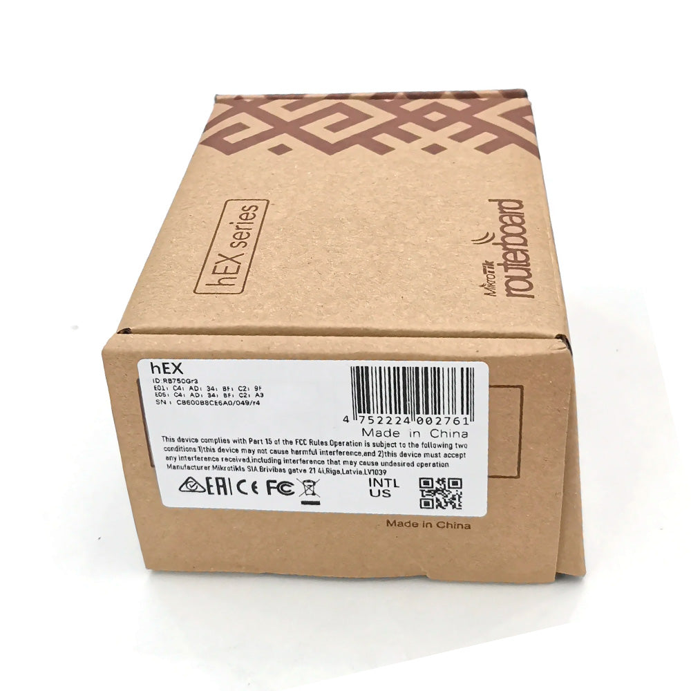 Roteador 5 Portas Gigabit hEX, com Balanceamento de Carga, RB750GR3, MIKROTIK