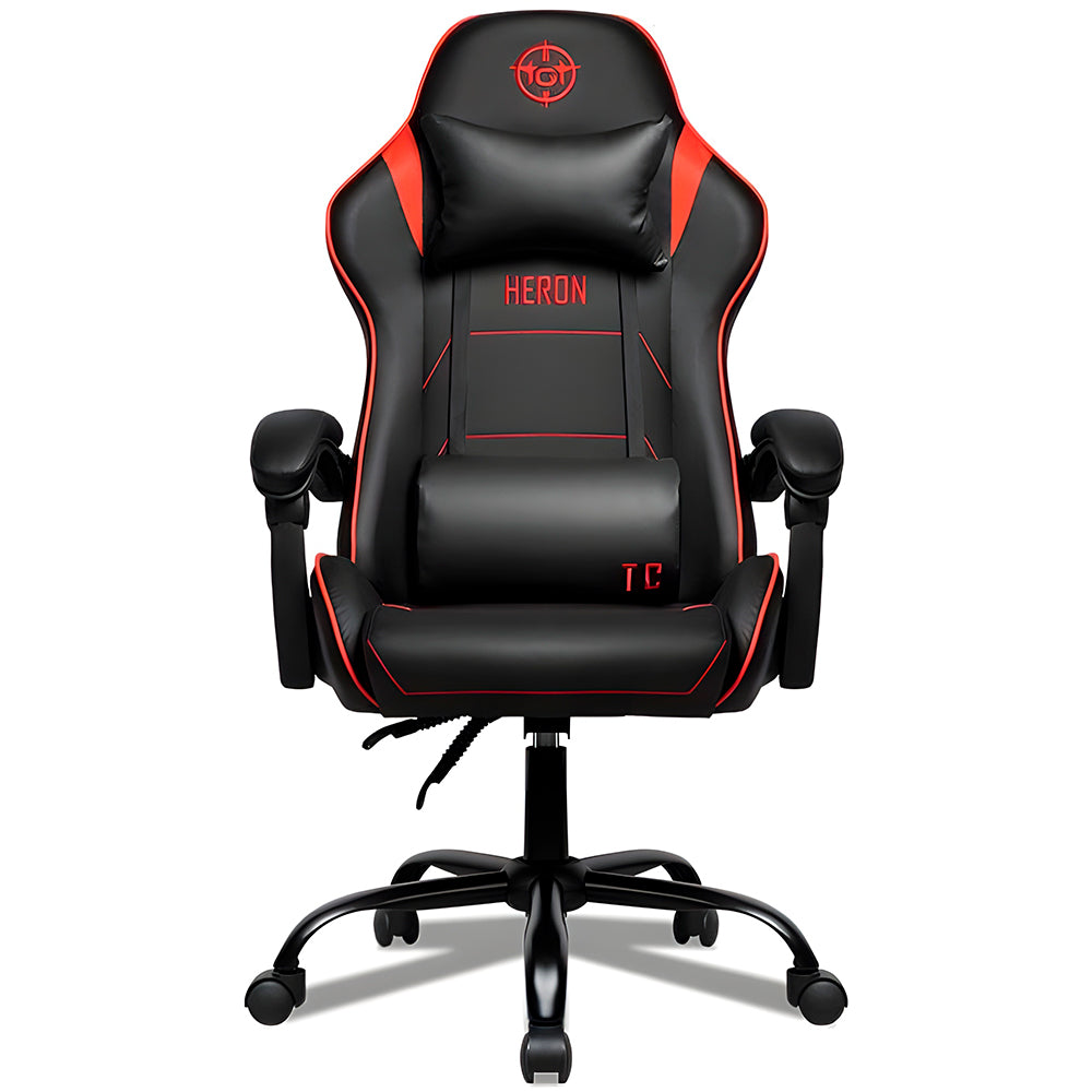 Cadeira Gamer TGT Heron TC, Preto e Vermelho, TGT-HRTC-BR02