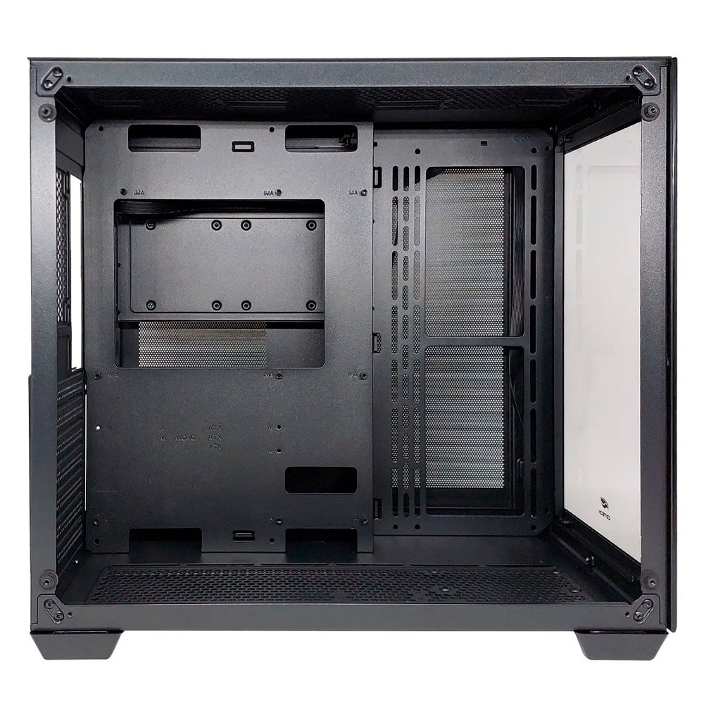 Gabinete Gamer C3Tech Aquarius MT-G910BK, Mid Tower, Vidro Temperado, ATX, Black, Sem Fonte, Preto