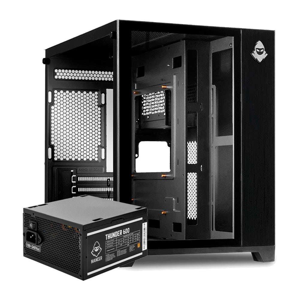 Computador Gamer Aquarius, Ryzen 5 5600XT, SSD 480GB, RAM 16GB, Placa de Vídeo 8GB RTX 4060, Fonte 600W 80 Plus Bronze