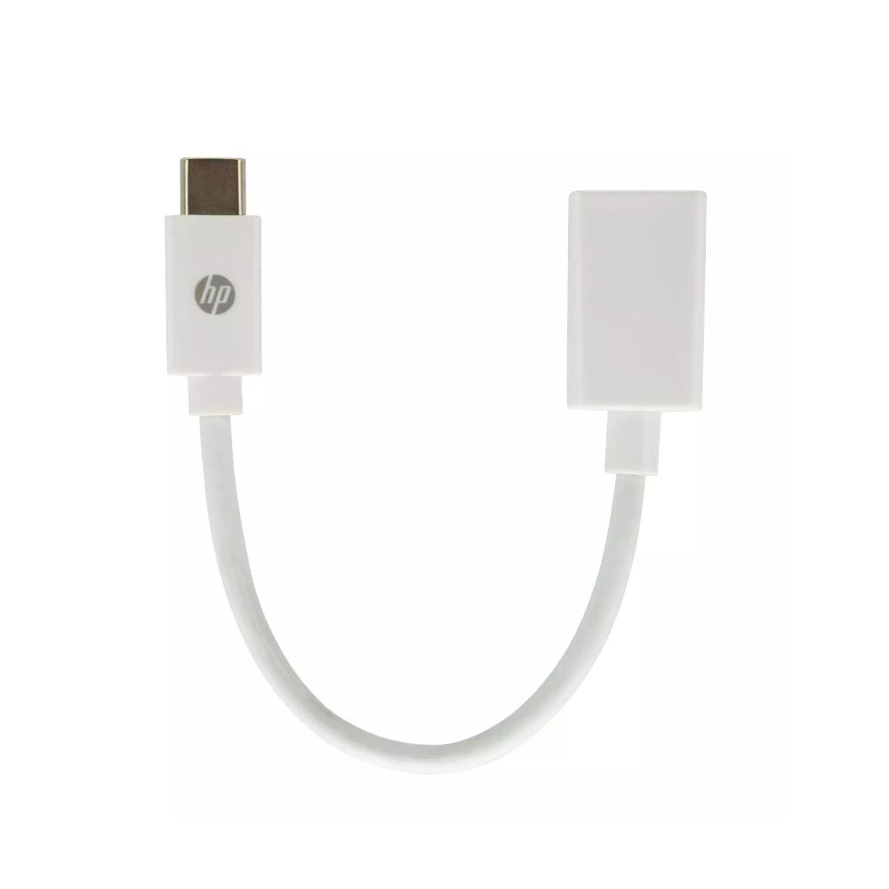 Cabo Adaptador OTG USB para USB-C HP DHC-TC105 Suporte para transmissão de dados de 5Gbps/s, Branco