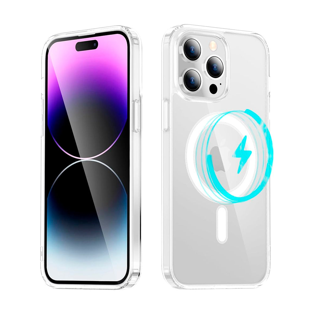 Capa Transparente, Com Suporte Para Carregamento Magnético, Para iPhone 12 / 12 Pro