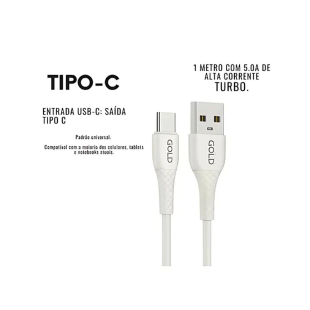 Cabo Usb Super Carga A'gold Pro 5.0a Cb07-3