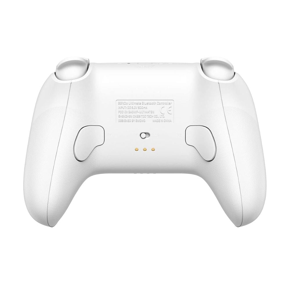 Controle Joystick 8BitDo Ultimate C/ Base Carregamento, USB Bluetooth 2.4G Para Switch/Windows/Steam Deck (Branco)