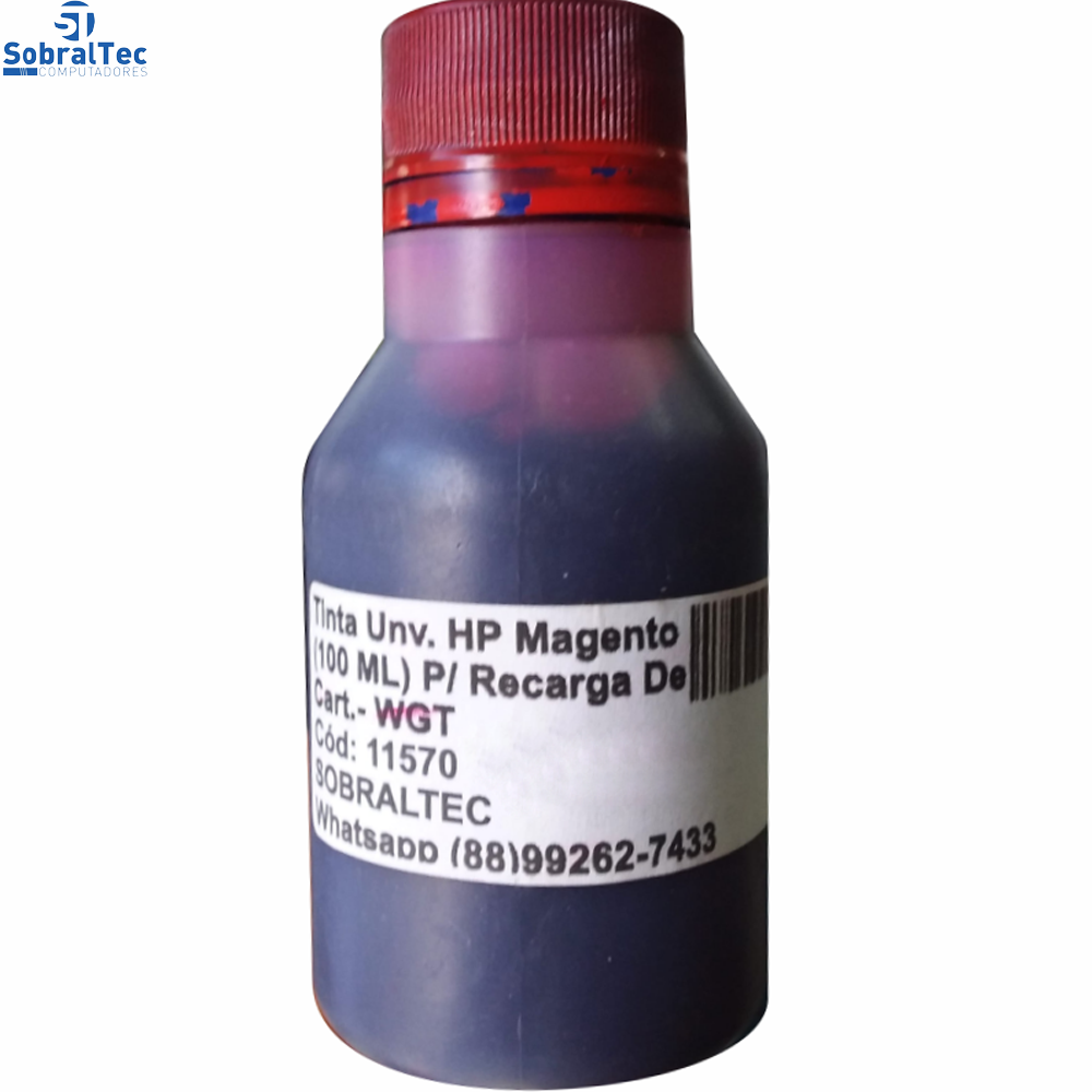 Tinta Unviversal  Compativel HP Magento 100 ML Para Recarga De Cartucho WGT