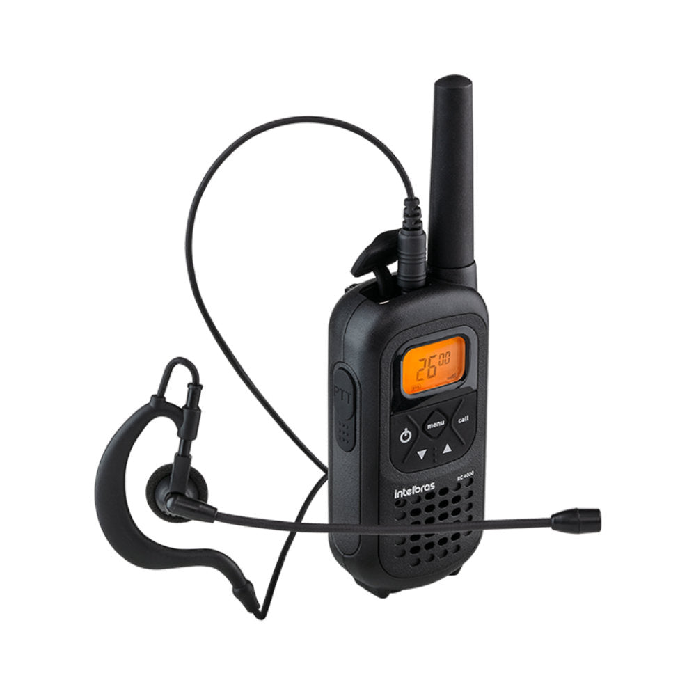 Fone de Ouvido com Microfone para Rádio Comunicador Intelbras HC20