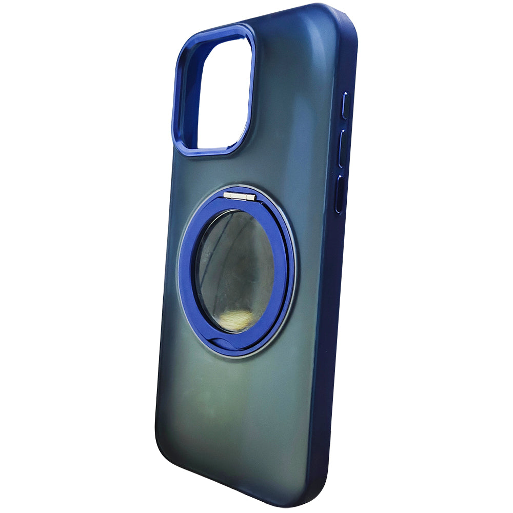 Capa Para iPhone 15 Pro Max, Suporte Para Carregamento Magnético, Azul, BGM