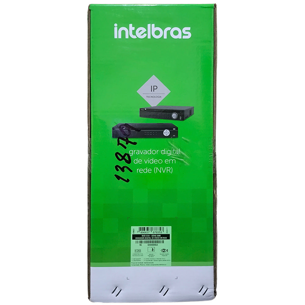 NVR Gravador Digital de Vídeo Intelbras, Em Rede, 24 Canais, NVD 5124, Até 4K