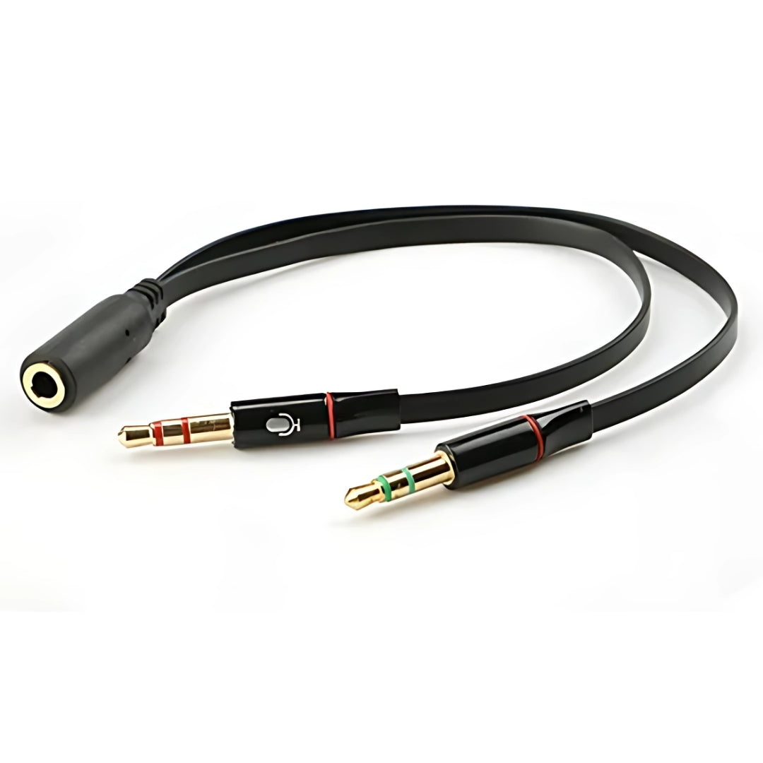 Cabo Adaptador Y, 2 P2 Macho, Para P2 Fêmea, Fone e Microfone, IT-Blue
