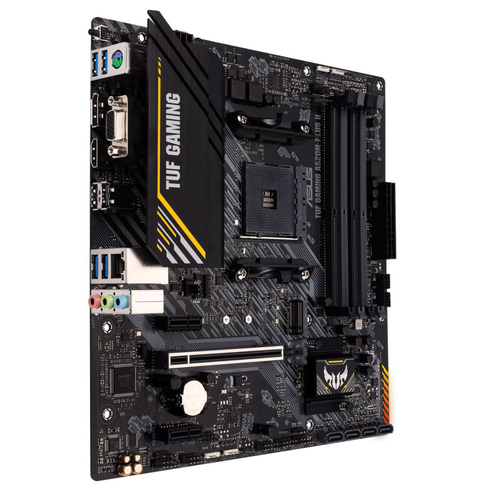 Placa-Mãe ASUS TUF Gaming A520M-PLUS II AM4 DDR4 4 Slots M.2 RGB mATX