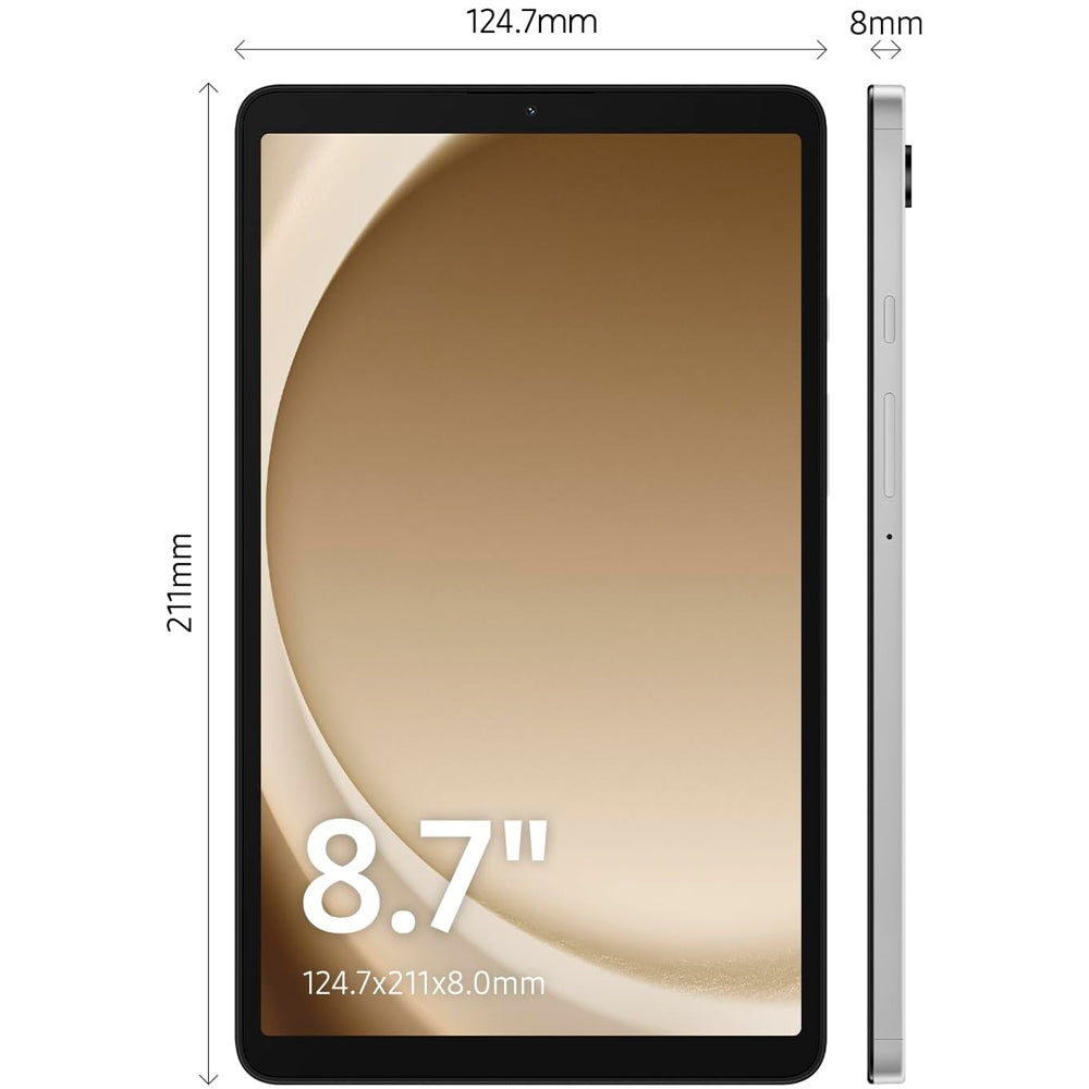 Tablet Samsung Galaxy Tab A9, SM-X110, Wi-Fi, 64GB, 4GB RAM, Tela 8.7"- Prata