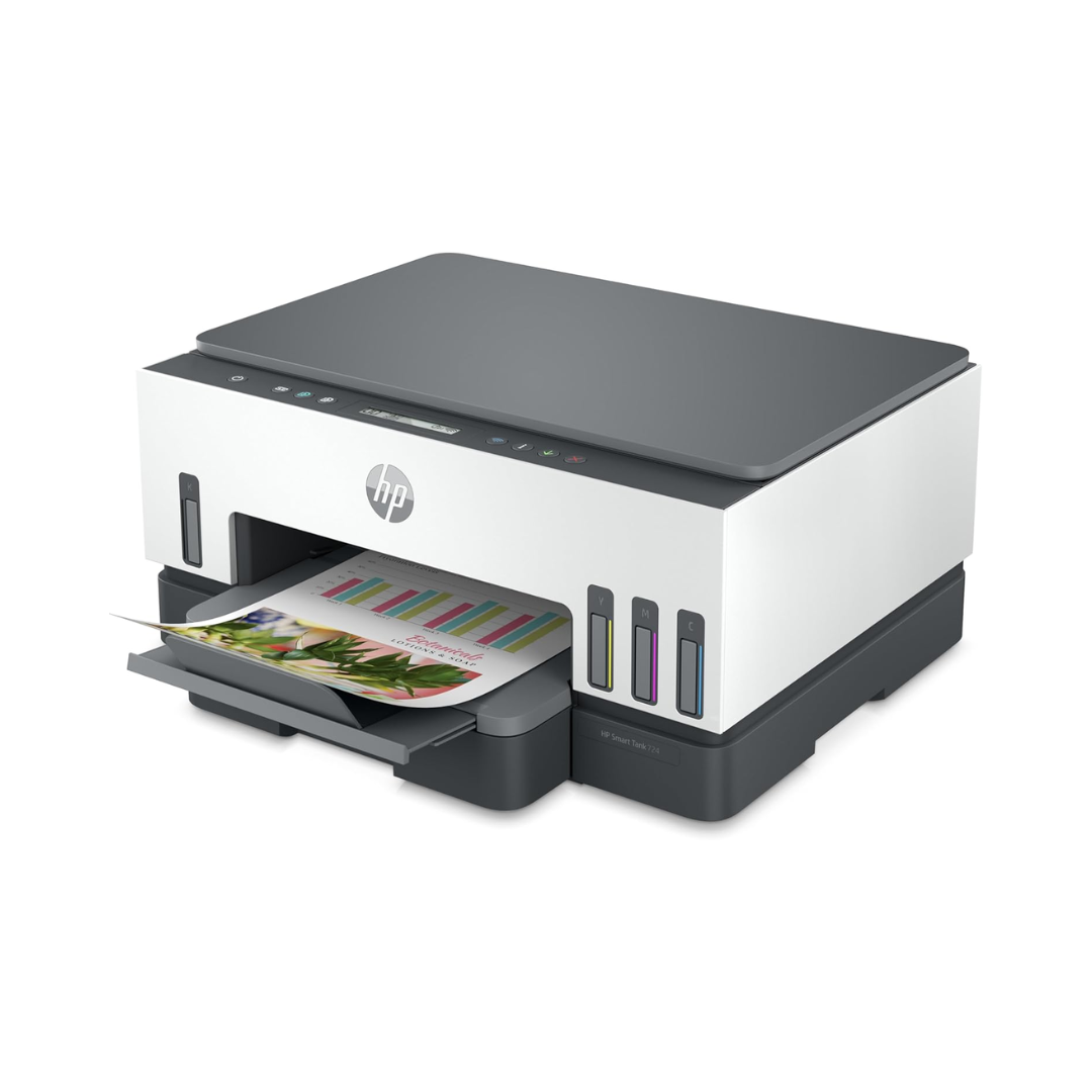 Impressora Multifuncional HP Smart Tank 724, Colorida, USB, Wi-fi, Bluetooth (2G9Q2A)  - Bivolt