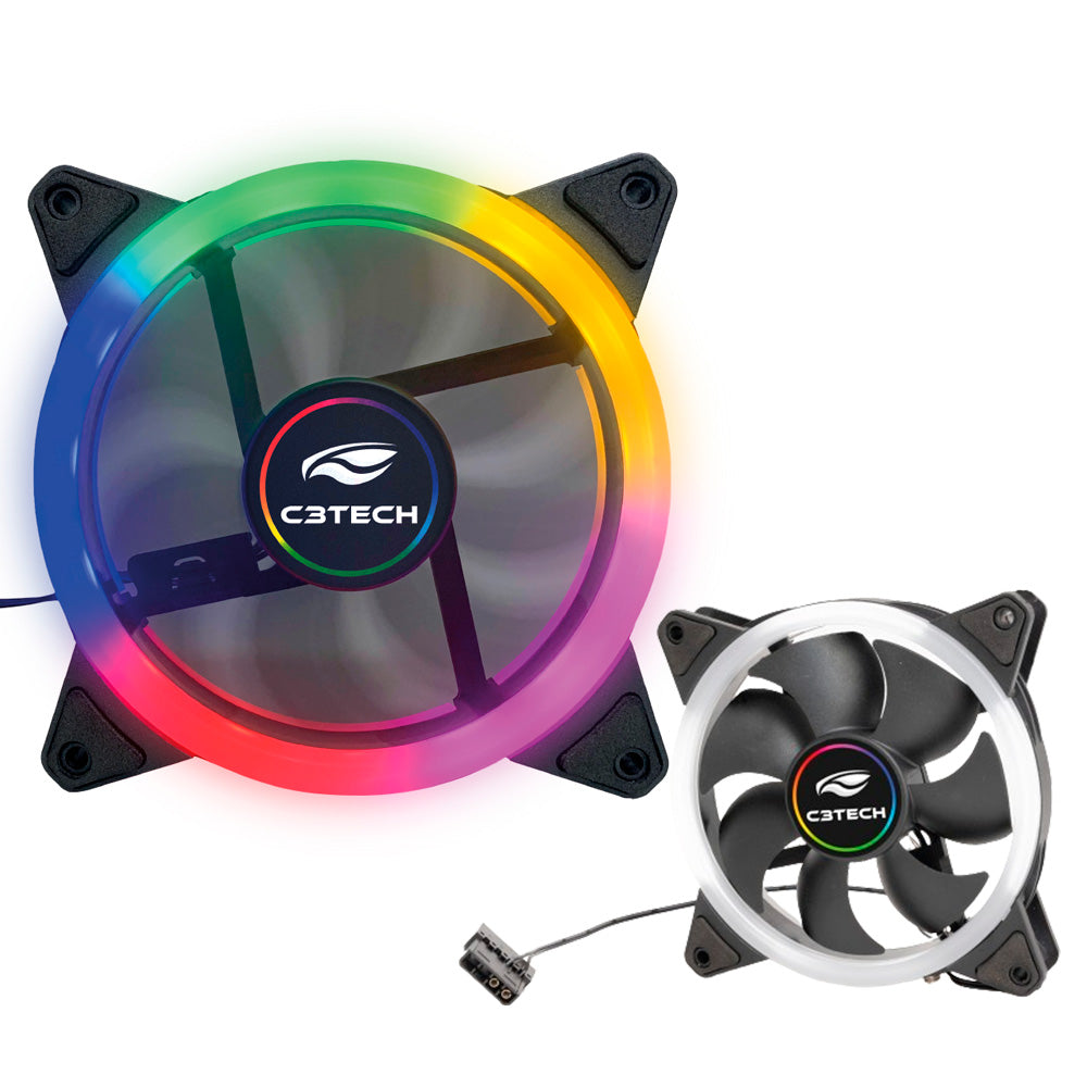 Cooler Fan F7-L130M Gaming Multicores 12CM - C3Tech