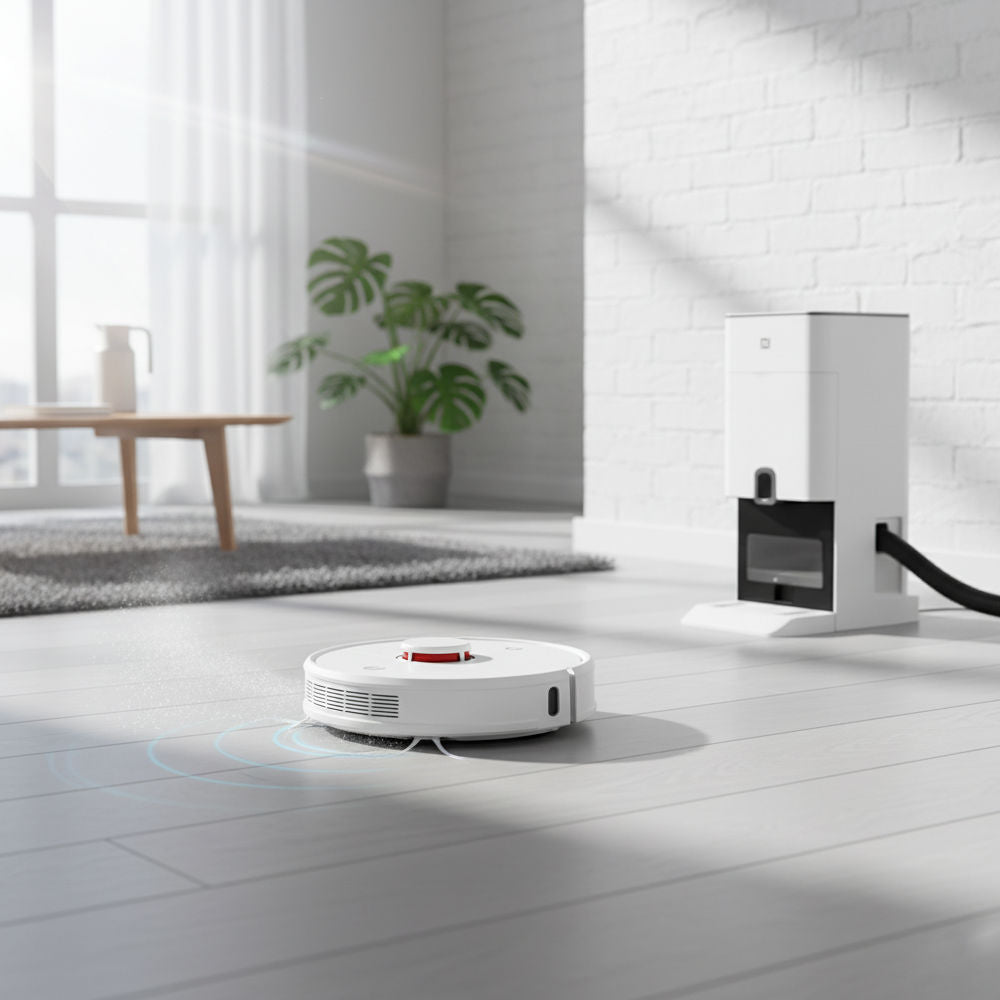 Robô Aspirador Xiaomi Vacuum X10, Aspira e Passa Pano, Sistema Inteligente de Navegação a Laser, Bateria 5200mAh, Branco