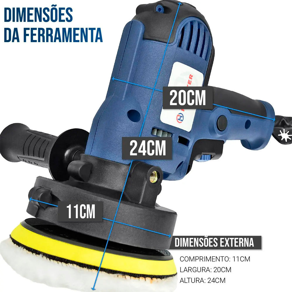 Politriz Lixadeira Automotiva Profissional 5 Polegadas 600W - Holtter