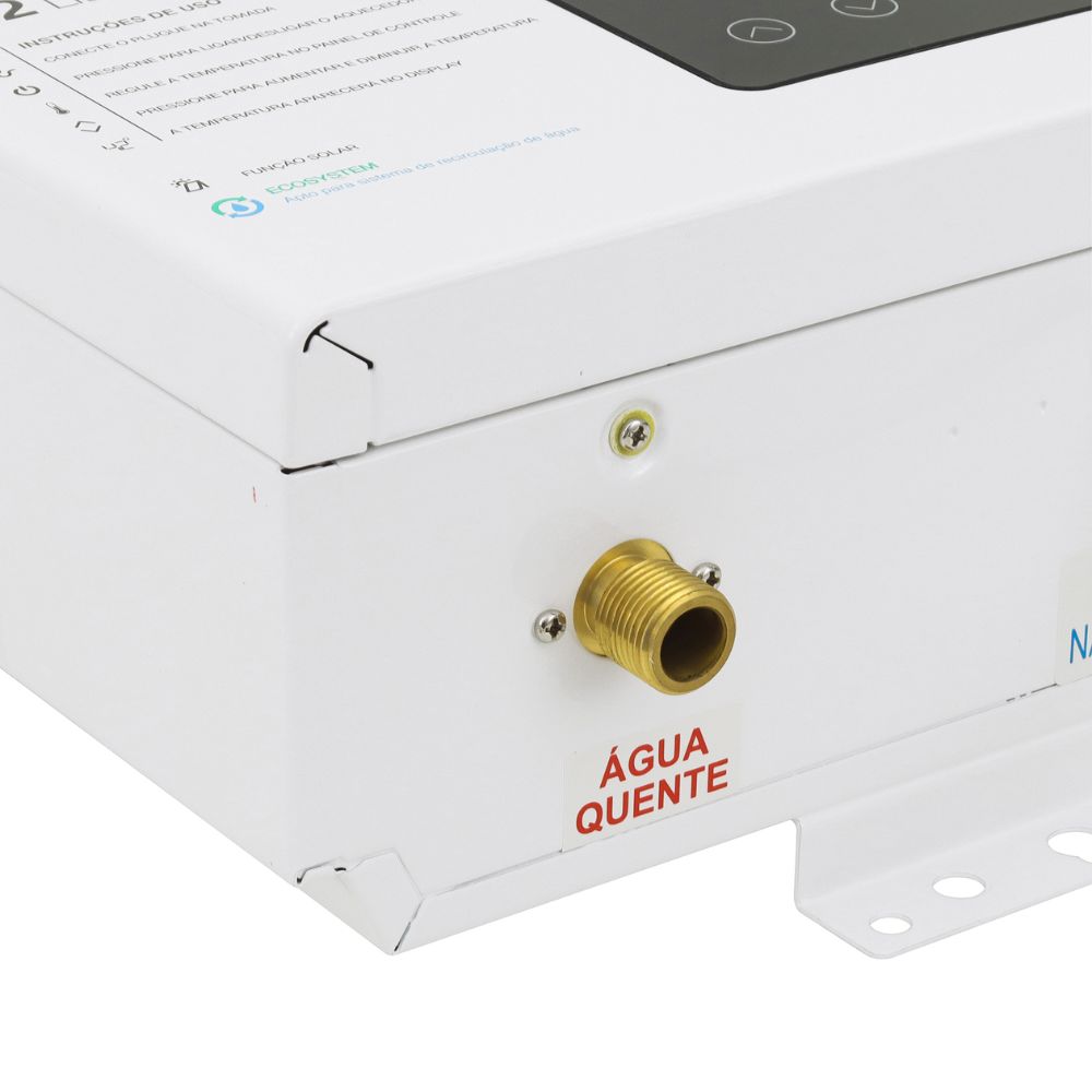 Aquecedor De Água A Gás Rheem Bivolt Digital 12 Litros Com 8 Sistemas de Segurança e Função Solar Gn-Branco