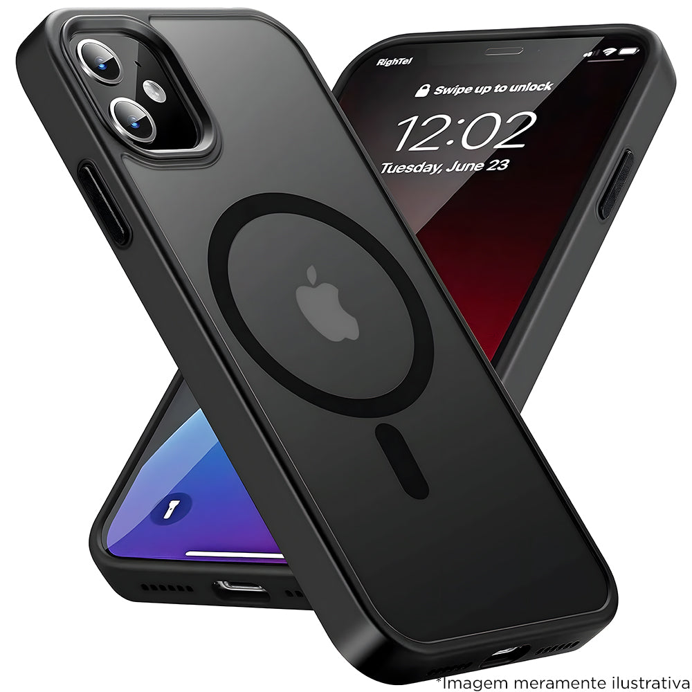 Capa Para iPhone 11, Com Suporte Para Carregamento Magnético, Magnetic Collection, Preto