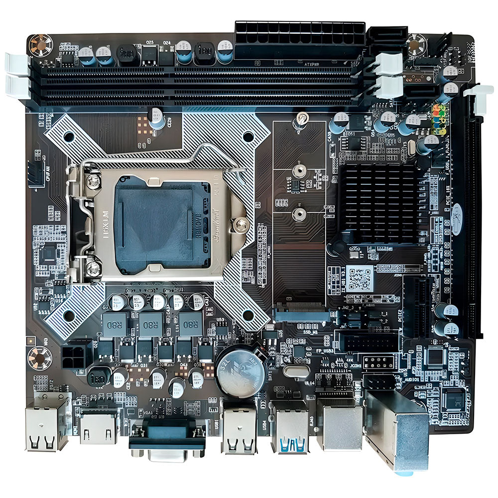 Placa Mãe Soquete 1150 H81 DDR3, Com Slot Para SSD M.2, PCi Express, HDMI e Rede Gigabit, Goldentec - GT-H81-M2