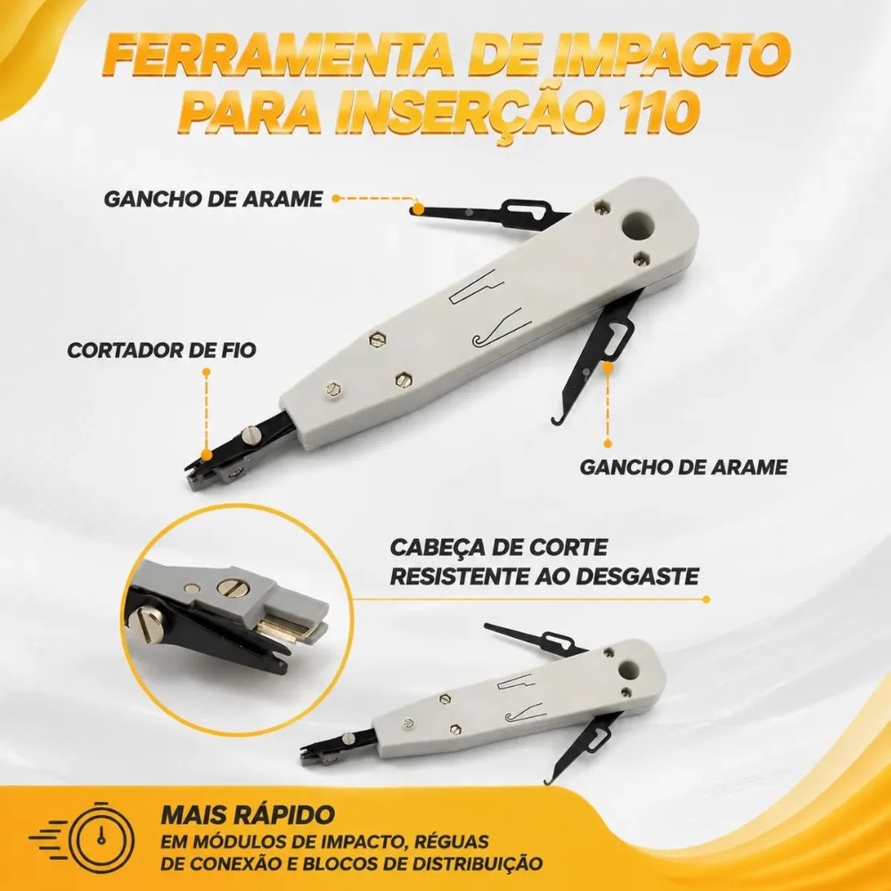 Kit Ferramentas Rede Informática Testador Lan Crimpar Rj45 Verde