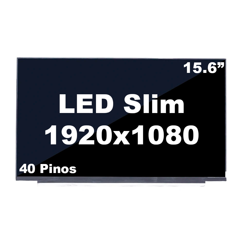 Tela LED Slim 15,6" Compatível Notebook Dell, 1920x1080, 40 Pinos, Fosco, 28cm, 144Hz, IPS, BringIT - PN N156HRA-GAA