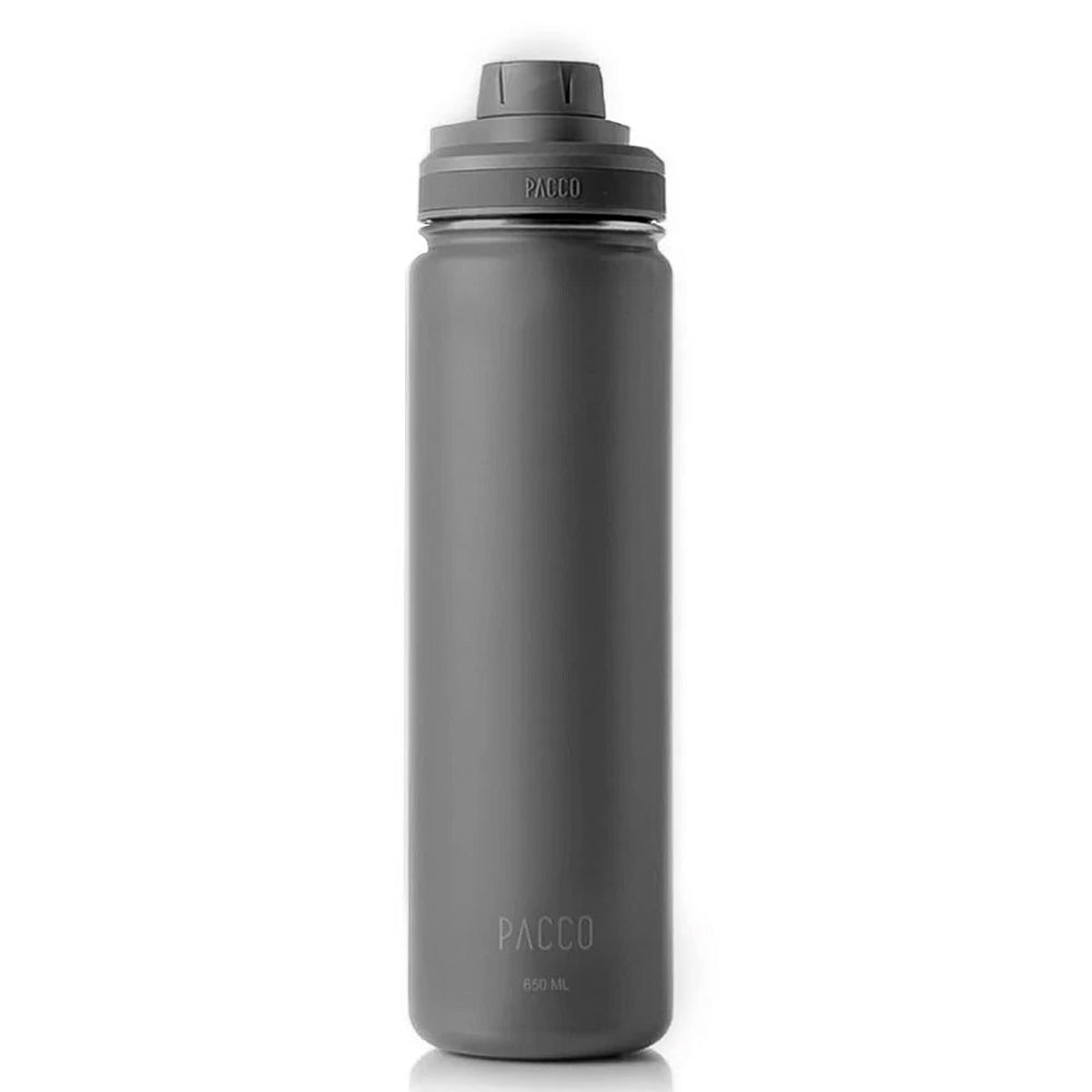 Garrafa Termica Pacco Hydrav2 650ml -Inoz Até 24H Gelada, Cinza