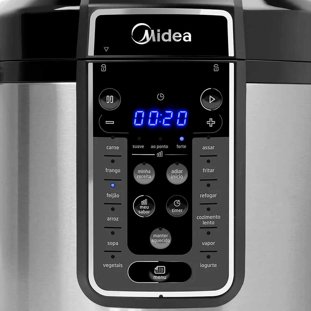 Panela de Pressão Elétrica 6L MasterSteam Inox Midea - 220V