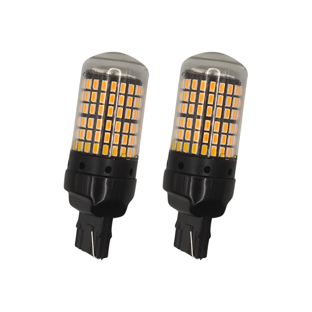 Kit Lâmpada LED CANbus, Para Farol de Carro, Soquete 7440, Amarelo, ASLENT