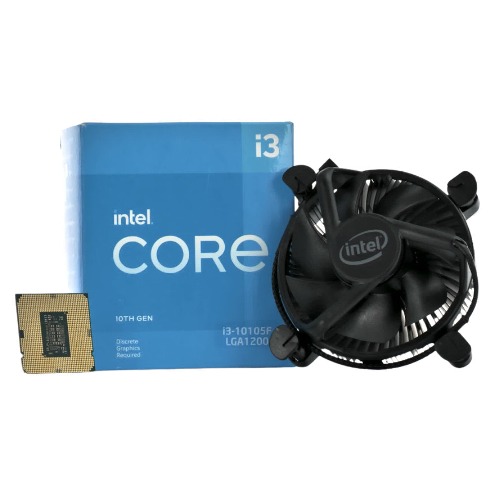 Processador Intel Core i3-10105F 10ª Geração 3.7GHz (4.4GHz Turbo) 4 Núcleos 8 Threads LGA 1200 6MB Box