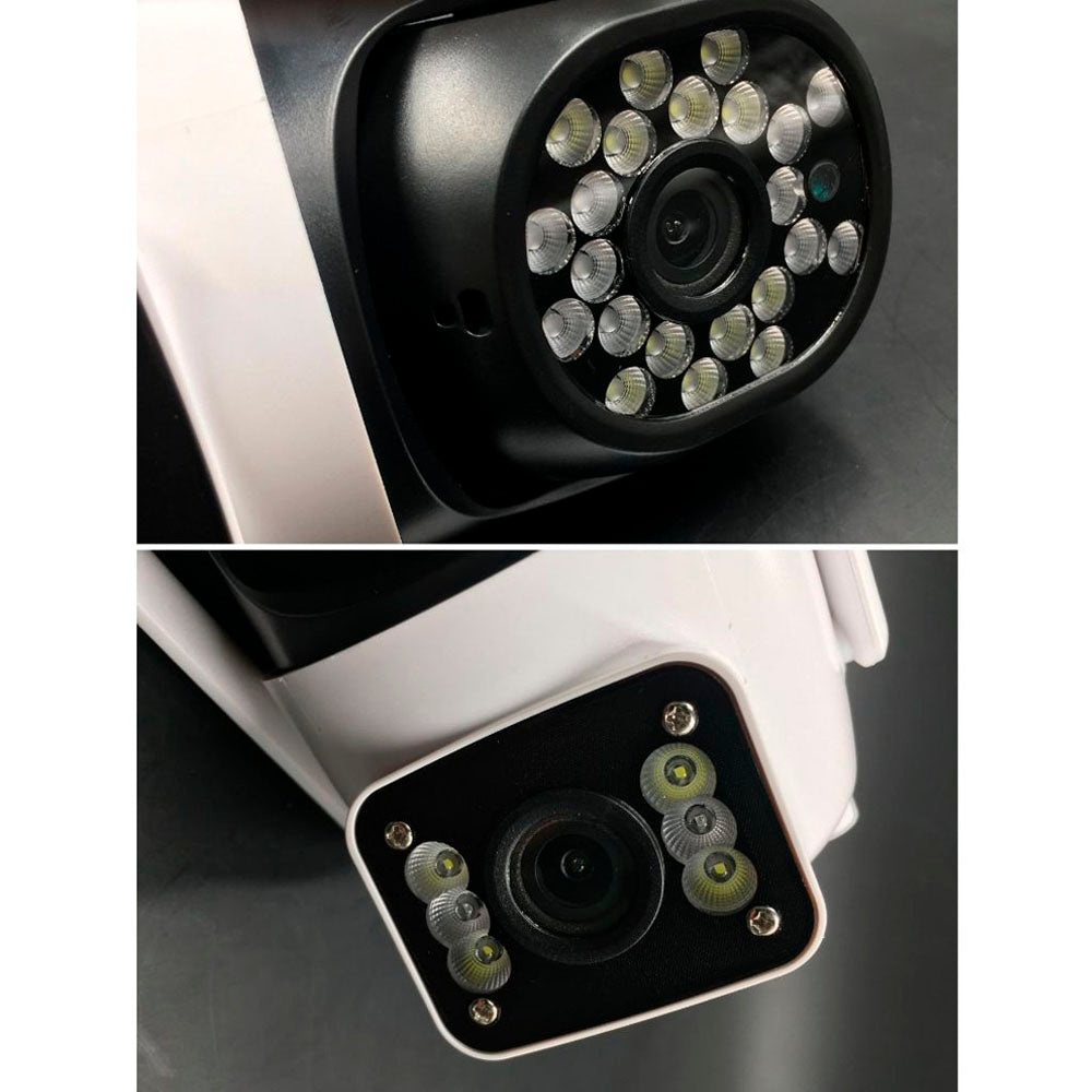 Câmera De Segurança Dupla IP Wi-Fi, Giratória, Visão Noturna, P2P, BD-JQ968AH, Detecção Facial, Youosee, 4MP, 12V/2A 3.6