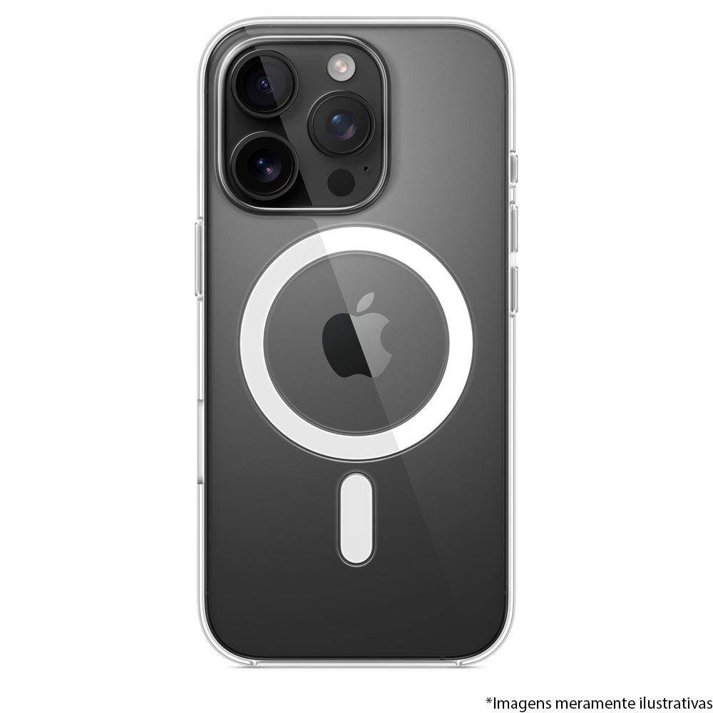 Capa Transparente, Com Suporte Para Carregamento Magnético, Para iPhone 16 Pro